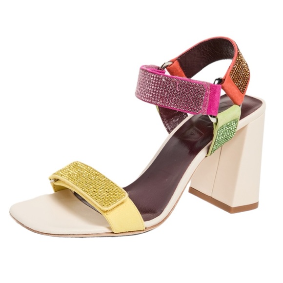 Staud Betty Multicolor Rhinestone Heel size 42 NIB - Picture 1 of 10